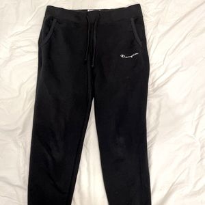 Black champion jogger sweatpants